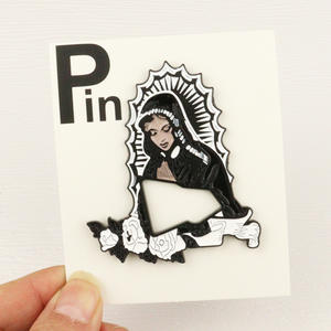 Metal Brooch Badge Lapel Pin Saintess Enamel Pin Hat Brim Clip Custom Mexico Cowboy Hat Pins <strong>San</strong> <strong>Judas</strong> - Product Image 5