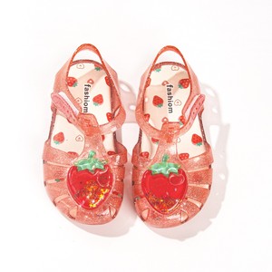 Sandalias de Gladiador de Verano para Niñas, con Cristales y Frutas, Planas, Transpirables, Antideslizantes, de Plástico, Divertidas - Product Image 1