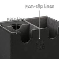    Boîte de rangement en cuir pour cartes TCG, CCG, LCG, cartes de jeu Nintendo, boîte de rangement pour jeux de société en PU, boîte à cartes à rabat, capacité 160+ cartes