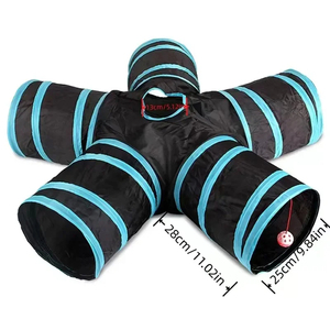 Customize Size Wear-resistant Cat Play Tunnels Foldable Animal <strong>Pet</strong> Tunnel With Crinkle Playing <strong>Toy</strong> for Cats Guinea Pig <strong>Rabbits</strong> - Product Image 3