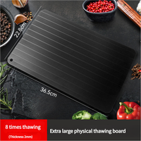 Plateau de dégivrage pour viande congelée Moyen rapide et plus sûr de décongeler les aliments Plaque de dégivrage de grande taille Décongeler par chauffage naturel Un paquet
