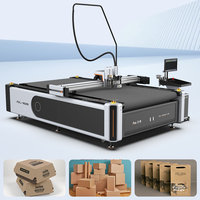 Plotter cortador de pegatinas de película de papel de aluminio CNC AOL de alta precisión automático con cuchillo de arrastre de alimentación de cama plana