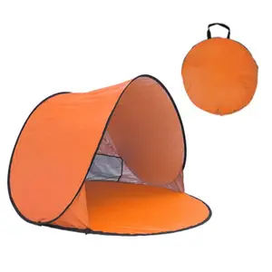 Tente pare-soleil de plage imprimée de logo personnalisé avec pop-up automatique tente de camping à ouverture rapide avec protection UV