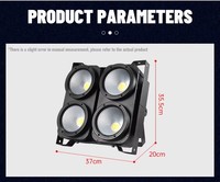 Projecteur LED COB 4 Yeux 4x100W 4-en-1 RGBW à Contrôle Pixel DMX512 pour DJ, Discothèque, Scène, Mariage, Éclairage de Fête