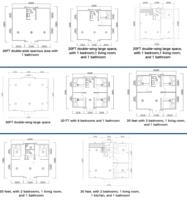 Casa Contenedor Expandible Prefabricada Personalizada de 20 Pies/40 Pies, Dos Dormitorios, Prefabricada en Venta, Casa Portátil, Casas Prefabricadas