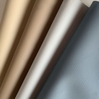 Tissu synthétique en cuir PVC imperméable Lychee en gros pour canapé et vêtements, matériaux de décoration pour meubles et sacs
