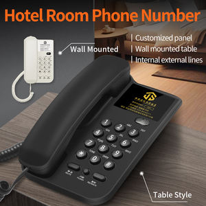 Téléphone <span class=keywords><strong>filaire</strong></span>, téléphone fixe basique pour seniors, téléphone analogique domestique avec fonctions Mute, Retenir, Redial, petit téléphone <span class=keywords><strong>filaire</strong></span> de bureau/mural - Product Image 4