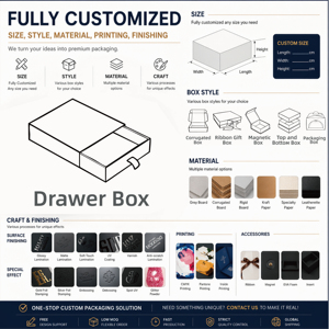 Caja de Regalo de Cartón Rígido Personalizada con Cajón, Caja de Joyería Navideña de Lujo con Logotipo, Inserto Magnético Superior, Venta al Por Mayor - Product Image 3