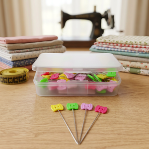 AA0211 Spool Head pins Butterfly style | Head Pins Peach Heart | For Dressmaker, Craft, Sewing Project and DIY Decoration - Product Image 1