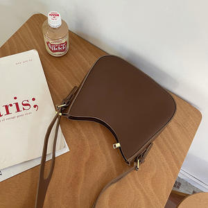 Bolso bandolera para mujer con correa ajustable, color sólido, cierre de cremallera, invierno 2021, moderno, para llevar bajo el brazo - Product Image 3