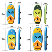 Feuille d'aile gonflable et panneau de feuille d'aile de SUP d'hydroptère en fibre de carbone pour le logo et le design personnalisables de sports nautiques disponibles