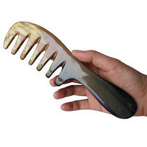 Handmade High Quality Durable Natural Horn Oval <b>Hair</b> <b>Comb</b> Eco-Friendly Custom Size Modern Art & Collectible Grooming <b>Comb</b> - Product Image 3