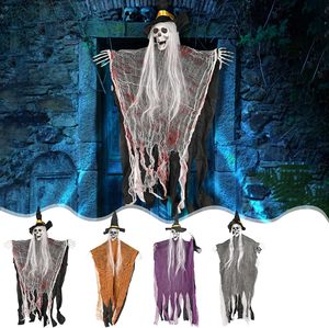 DAMAI Halloween Hanging Ghost Decorations Halloween Skeleton Flying Ghost for Haunted House Halloween Outdoor Indoor Decoration - Product Image 1