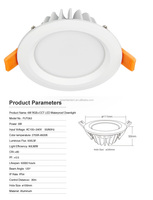 Spot lumineux led encastrable pour le plafond, éclairage d'intérieur, lumière à intensité réglable, luminaire de plafond, lumière à intensité réglable, 9W, couleur RGB rgbw, vente en gros, 10 unités