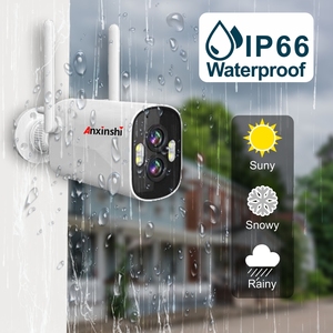 กล้องวงจรปิดไร้สาย 6MP 2CH HD แบบคู่เลนส์ CMOS รูปทรงกระบอก มองเห็นในเวลากลางคืน รองรับ H.265 บันทึกข้อมูลบนคลาวด์ สนทนาได้สองทาง ซูม 10 เท่า กันน้ำ - Product Image 5