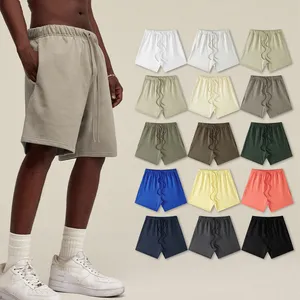 Oem Mens Fashion Terry Drawstring Custom Logo Blank Summer Jogger Cotton Fleece Sweat Men's Shorts