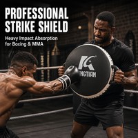 Cible de frappe ronde en cuir microfibre pour entraînement d'impact MMA, Kickboxing, Arts Martiaux