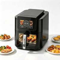 Friteuse à air intelligente Anbolife AI Smart 8L Slim avec écran couleur, 6 programmes de cuisson prédéfinis, système de circulation rapide de l'air, OEM