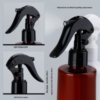 Botella de Spray de Plástico Transparente Personalizada de PET de 60 ml, 100 ml, 250 ml, 320 ml para Agua, Líquidos, Cosméticos, con Pulverizador