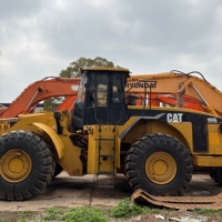Gebrauchter CAT 980G Radlader mit Starkem Originalmotor und Großer Schaufelkonfiguration, Geeignet für Steinbruch-Beladung