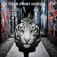 Veste de sport à capuche tissée imprimée 3D Animal King Tiger 100% polyester infroissable respirante séchage rapide pour hommes et femmes automne