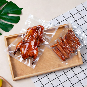 <span class=keywords><strong>Sac</strong></span> sous vide transparent en nylon PE imprimé sur mesure par sérigraphie pour l'emballage de <span class=keywords><strong>viande</strong></span>, de poisson et de noix surgelés en détail - Product Image 4