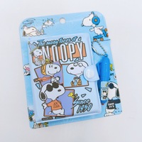 Mini Cuaderno de Snoopy con Juego de Bolígrafos, Bonito Cuaderno de Bolsillo con Cierre de Botón de Dibujos Animados, Juego de Regalo