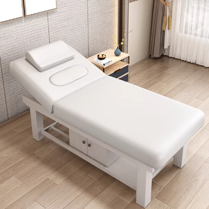 Lit de massage de luxe en cuir pour soins du corps, du visage et des cils, esthétique, médecine, <span class=keywords><strong>tuina</strong></span>, moxibustion, tatouage et spa - Product Image 4