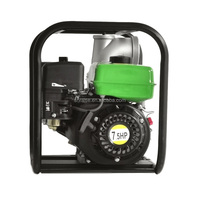 Pompa Air Bensin Self Priming 100KB-4GX 4 Inci Aliran Tinggi, Pompa Sentrifugal Portabel untuk Irigasi dan Drainase Pertanian