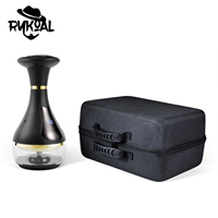 Chicha électronique Rykoal en acier inoxydable, kit complet avec écran tactile LED, capsule de chicha électrique chauffante, longue durée de fonctionnement