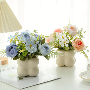 Flores artificiales, plantas artificiales en maceta, decoraciones para sala <span class=keywords><strong>de</strong></span> estar y comedor, flores artificiales y plantas verdes - Product Image 3