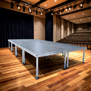 Aluminum Alloy Stage Truss Modular Rectangle Adjustable Legs Quick Installation 4x4ft Stage <b>Platform</b> - Product Image 1