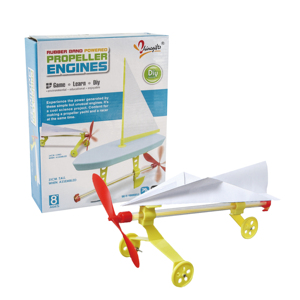 Oem Factory fai da te elastico alimentato motori ad elica kit di esperimenti scientifici <span class=keywords><strong>giochi</strong></span> di giocattoli scientifici educativi - Product Image 1