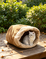 Lit pour animaux de compagnie de luxe pliable et détachable, motif animalier, extra petit à moyen, canapé-lit pour chat, confortable et luxueux
