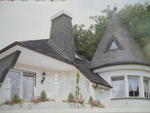 Tự nhiên màu đen thấp canxi unfading lợp mái đá ngói cho biệt thự mái ngói - Product Image 4