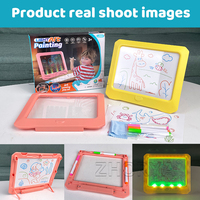 Jouets éducatifs Zhorya pour enfants, peinture graffiti, écriture magique, tableau de dessin 3D lumineux, jouets d'écriture
