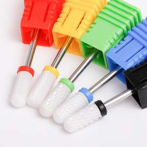 Cabezal <span class=keywords><strong>de</strong></span> Pulido <span class=keywords><strong>de</strong></span> Cerámica para Uñas, Tipo Maíz Individual, Herramienta Eléctrica para Pulir Uñas, Cabezal Cilíndrico Tipo Cohete - Product Image 4