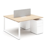 Xinda — bureau avec trèfle, Table de bureau moderne en acier, Simple