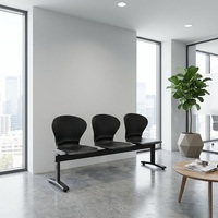 Silla de Espera Moderna de Metal para Aeropuerto/Hospital de 3 Plazas, Modelo SY-A200, con Diseño Ergonómico, Duradera y Fácil de Limpiar