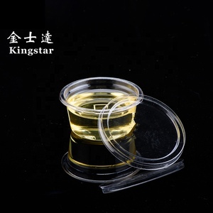 Venta al por mayor <span class=keywords><strong>super</strong></span> claro a prueba de fugas desechables taza de plástico con tapa - Product Image 2