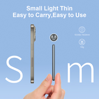 Power Bank 5000mAh Super Slim Chargeur portable sans fil pour iPhone16 15 Pro Max/15 Pro/15 Plus/15, iPhone 14/13/12 Series