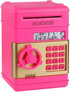 TaiLai Tirelire électronique pour enfants Cash Coin Cartoon ATM Économiseur d'argent Tirelire pour enfants Tirelire Tin Box Comptage Panda