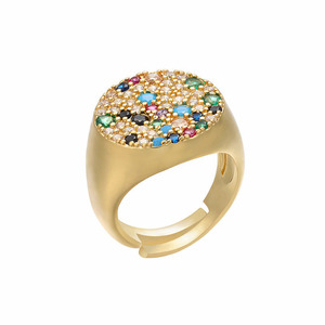 RM1097 — bague Chic en <span class=keywords><strong>diamant</strong></span> arc-en-ciel, nouvelle collection, bijou avec étoile à pavé, bijou plat, 2020 - Product Image 4