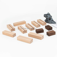 Support de bureau en bois personnalisé avec rainure, support de téléphone de table avec fente en U pour accessoires de bureau et de maison