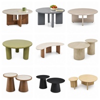 Table basse en MDF de style moderne et luxueux pour appartement, hôtel, villa, salon, table à thé en bois