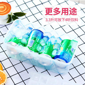 แม่พิมพ์น้ำแข็งใสทรงสี่เหลี่ยม ง่ายต่อการถอดออก กล่องเก็บอาหาร DIY ใช้ในครัวเรือน ปลอดภัยสำหรับช่องแช่แข็ง กล่องทำน้ำแข็ง - Product Image 4