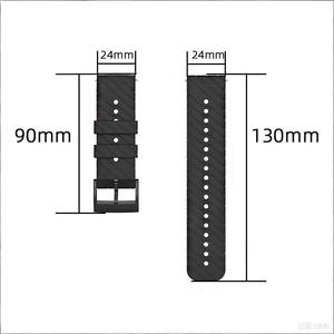 Correa de Reloj de Silicona Impermeable Upro de 24 mm para Suunto 9 Baro D5, Correa Deportiva Transpirable con Hebilla de Acero Inoxidable - Product Image 6