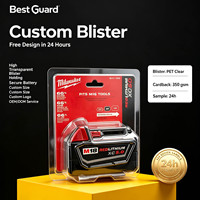 Empaque Personalizado de Blíster Protector para Relojes de Plástico, Bandeja Transparente Tipo Concha, Caja de Exhibición Electrónica Reciclable, Caja de PET de 1 mm