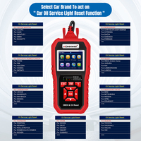 Dispositivo de inspección de código de problemas automático KW851, escáner de comprobación OBD2 para coche, herramienta de reinicio de luz de servicio de aceite para coche de 12V con protocolos OBD2