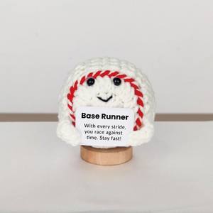 Série de cartes : Poupée <span class=keywords><strong>en</strong></span> fil crochetée à la main, énergie positive, motivationnelle et anti-stress - Product Image 3